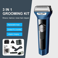 Aparat de Tuns 3 în 1, Fără Fir, Capete Interschimbabile