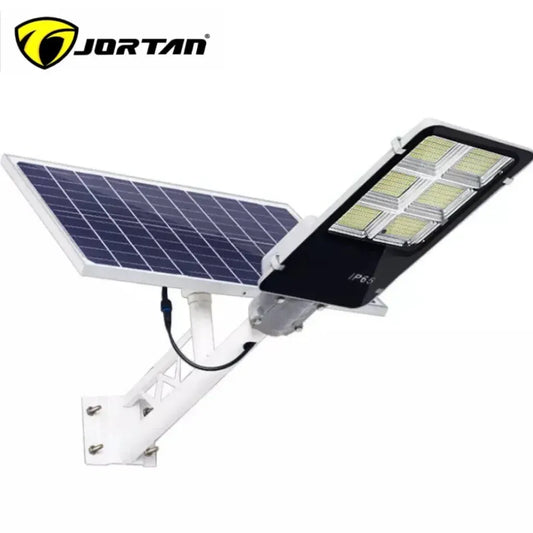 Lampă Solară cu Panou Solar și Braț Susținere 400W