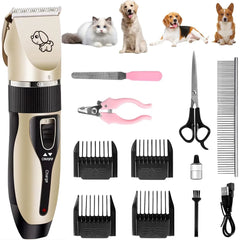 Set Mașină Profesională de Tuns Animale Fără Fir