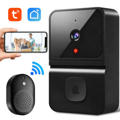 Sonerie Wireless cu Camera Video HD 720p, Vedere Nocturna si Apel Video, Negru