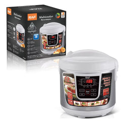 Multicooker Electric RAF 6L cu 12 Programe și Panou Digital Inteligent - Alb