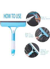 Racletă Geamuri 3 în 1 cu Pulverizator