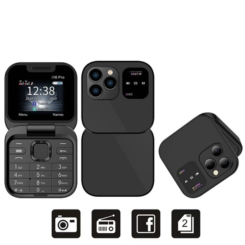 Telefon Mobil Mini cu Ecran Dublu - imagine 8