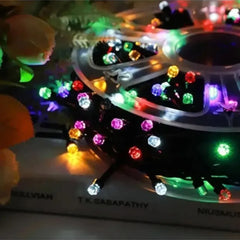Instalație Rolă de Crăciun 100m cu 500 LED-uri Diamant – Pentru Exterior și Interior