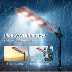 Proiector Solar LED Exterior cu Senzor – 400W / 600W, Control Automat, IP65