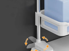 Etajeră pentru Baie cu Prindere Adezivă 3 Etajere