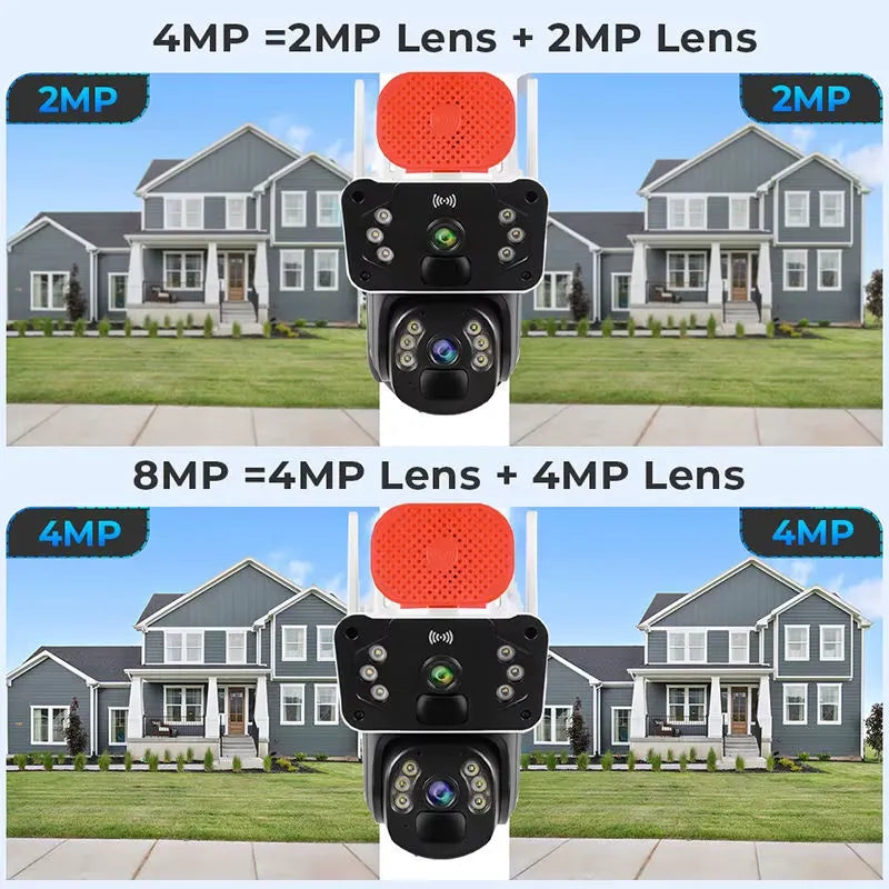 Cameră de Supraveghere 4G 8MP, Dual Lens - imagine 4