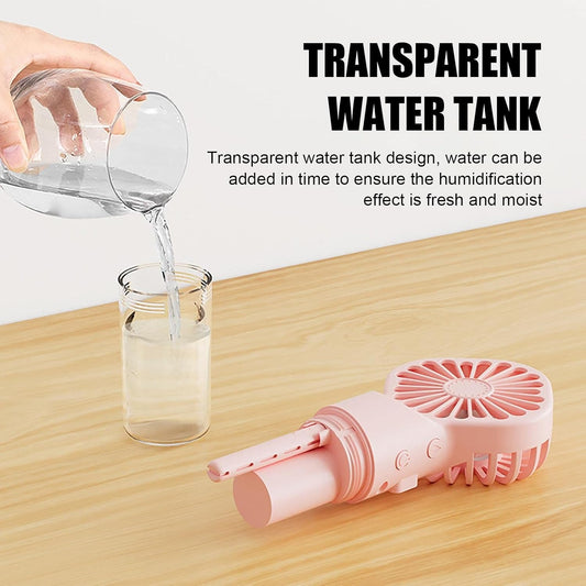 Ventilator Portabil cu Pulverizare Apă pentru Răcire Rapidă