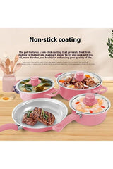 Set 13 Piese Oale și Tigăi Antiaderente cu accesorii