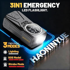 Starter auto portabil 3000A cu compresor aer si power bank multifunctional