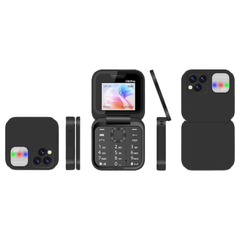 Telefon Mobil Mini cu Ecran Dublu