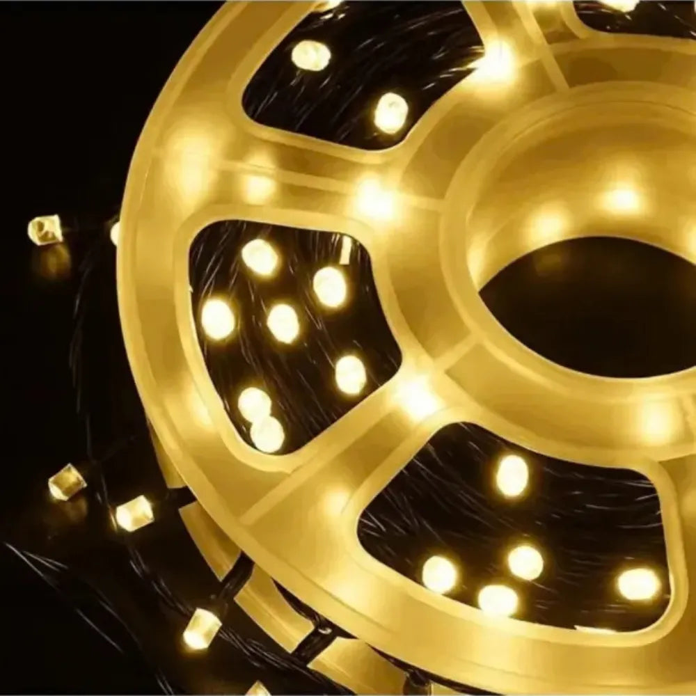 Instalație Rolă de Crăciun 100m cu 500 LED-uri Diamant – Pentru Exterior și Interior