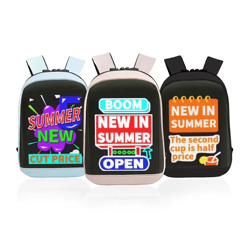 Rucsac Business cu Ecran LED Programabil pentru Călătorii și Utilizare Urbană