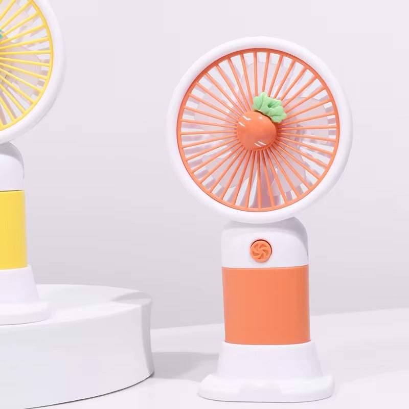 Mini Ventilator Portabil de Mână, Compact, Suport Telefon, Baterie Reîncărcabilă - imagine 3