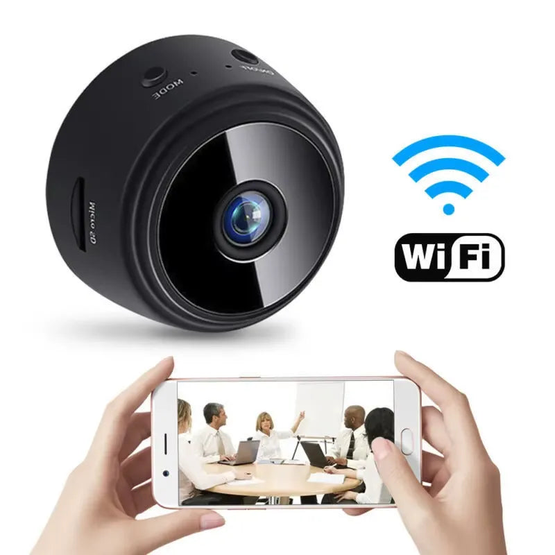 Mini Cameră de Supraveghere WiFi A9 Full HD 1080P cu Vedere Nocturnă și Detectare Mișcare