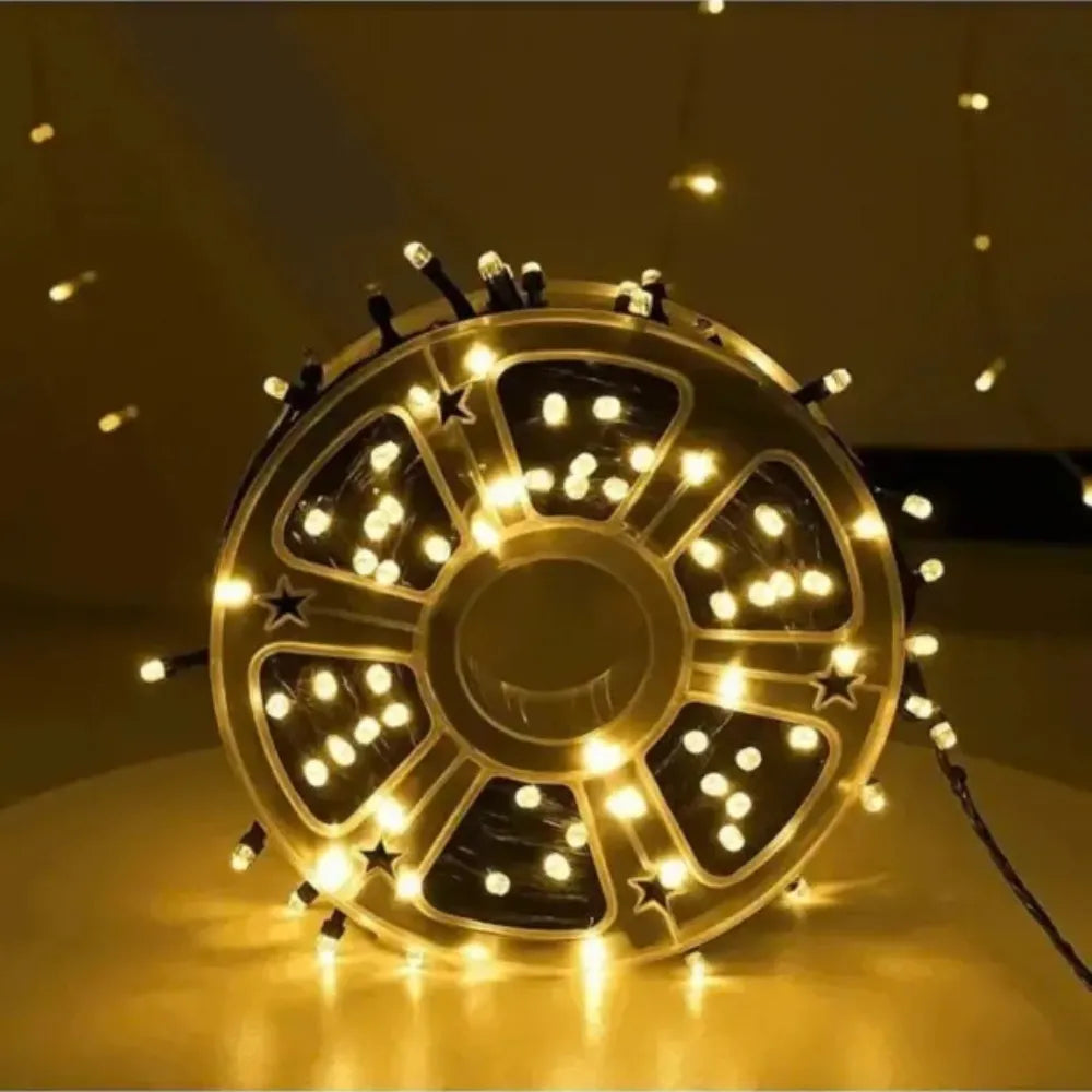 Instalație Rolă de Crăciun 100m cu 500 LED-uri Diamant – Pentru Exterior și Interior