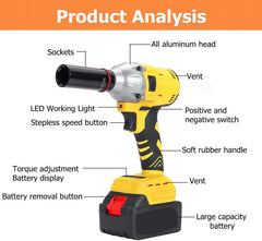 Bormasina de impact cu 2 acumulatori 48V