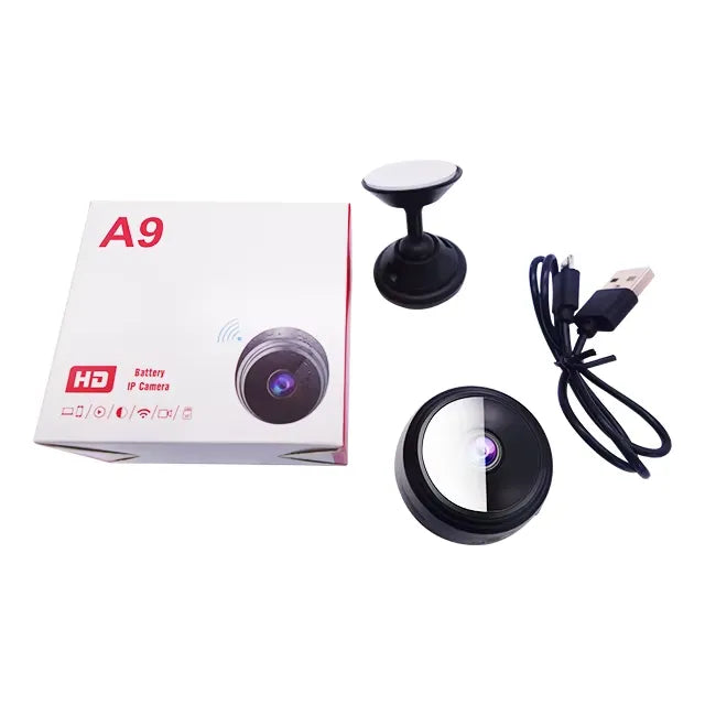 Mini Cameră de Supraveghere WiFi A9 Full HD 1080P cu Vedere Nocturnă și Detectare Mișcare - imagine 6
