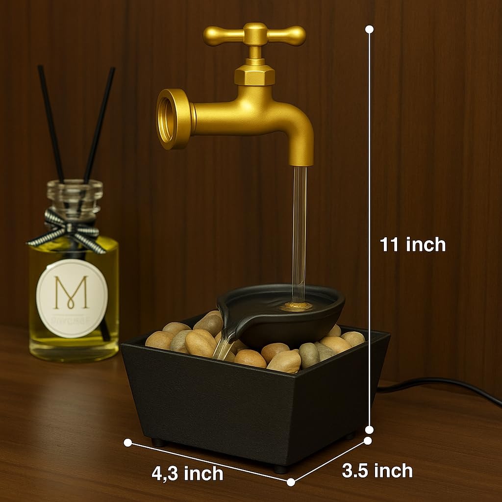 Fântână Decorativă cu Efect Robinet Plutitor - imagine 3
