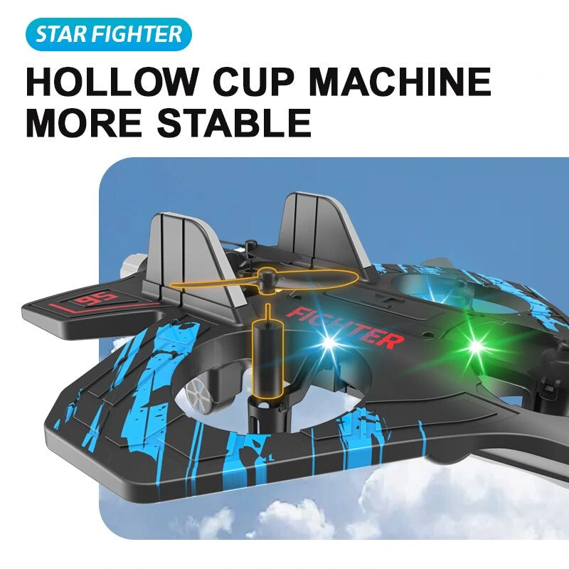 Avion cu Telecomandă pentru Acrobații 360°, Lumini LED, Design Aerodinamic - imagine 7