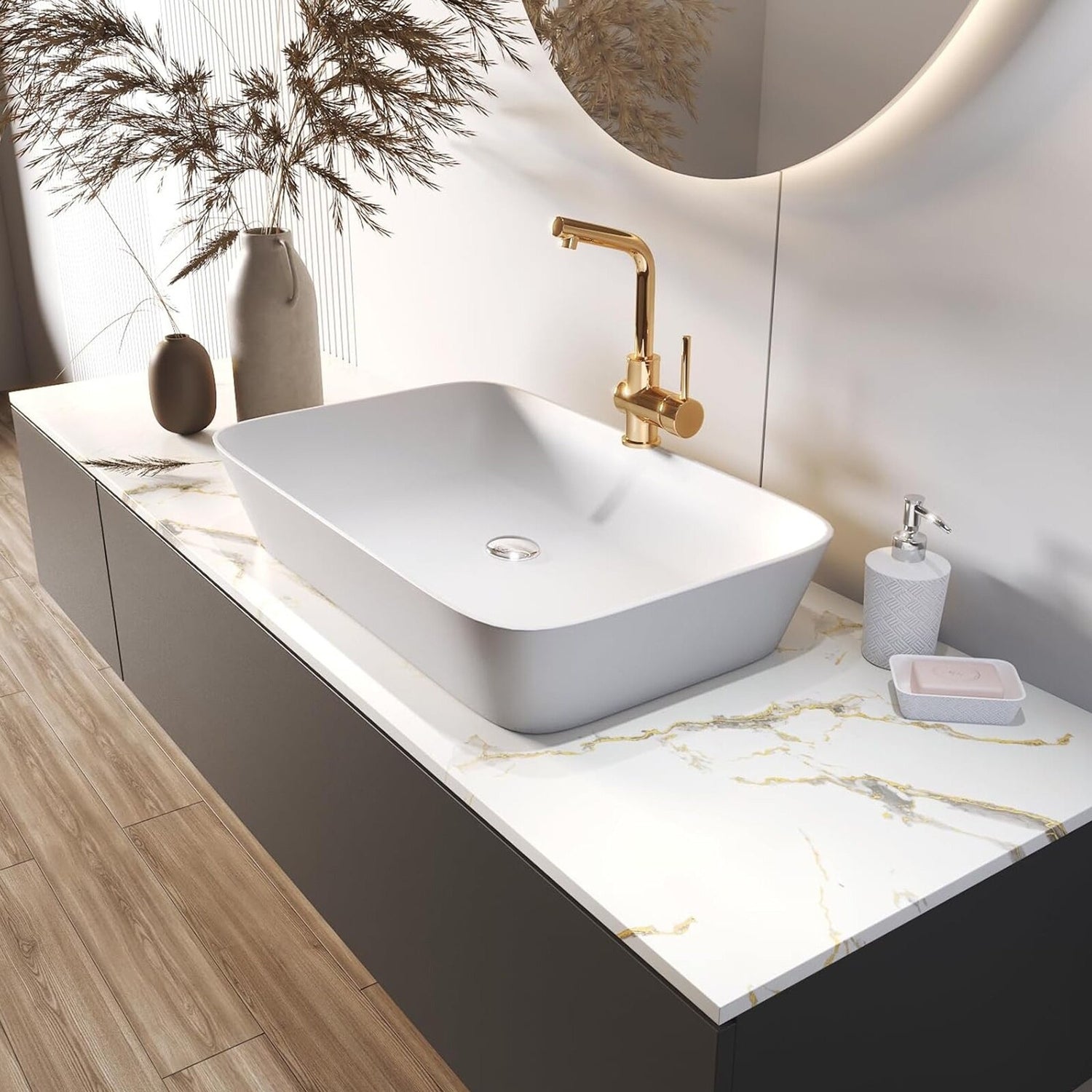 Autocolant marmura autoadeziv alb cu auriu pentru decor elegant - imagine 6