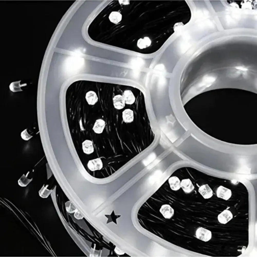 Instalație Rolă de Crăciun 100m cu 500 LED-uri Diamant – Pentru Exterior și Interior