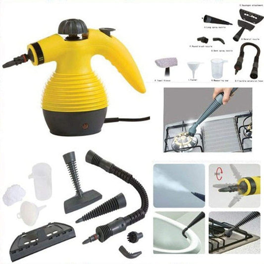 Set complet aparat curățare cu abur, duze și perii pentru diverse suprafețe