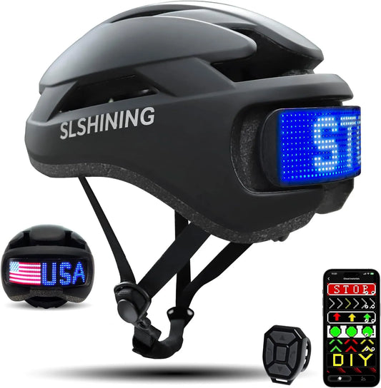 Cască Smart cu Ecran LED pentru Bicicletă și Trotinetă