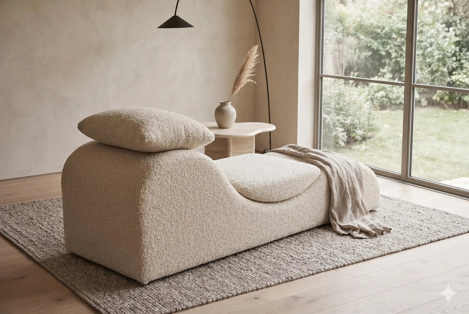 Fotoliu Canapea Memory Foam Crem Confort Ergonomic Relaxare Premium - imagine 3