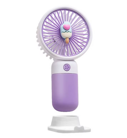 Ventilator de Birou Colorat cu Suport Telefon