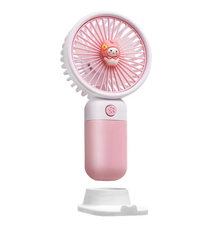 Ventilator de Birou Colorat cu Suport Telefon