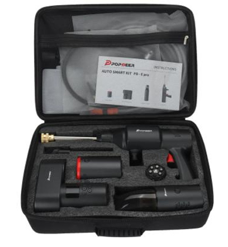 Pompă de Aer Wireless Multifuncțională 4-în-1 pentru Curățare și Umflare Rapidă