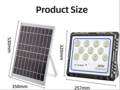 Proiector Solar LED 600W Honor cu Telecomandă și Control Automat al Luminii