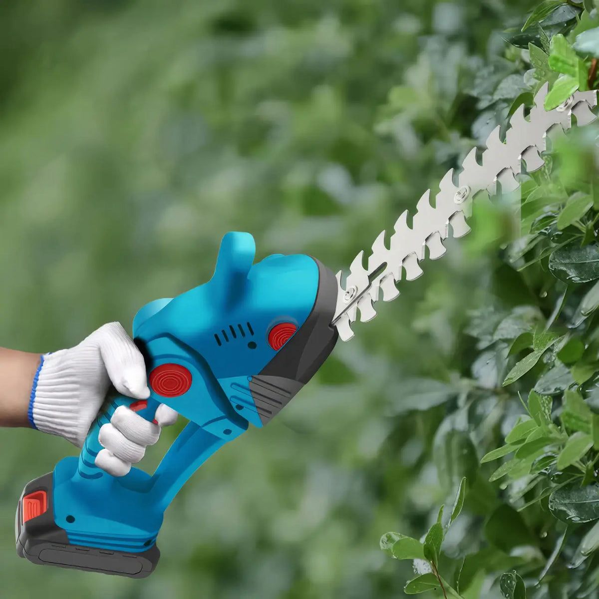Foarfecă Electrică 2 în 1 pentru Grădină cu 2 Acumulatori de 48V - imagine 6