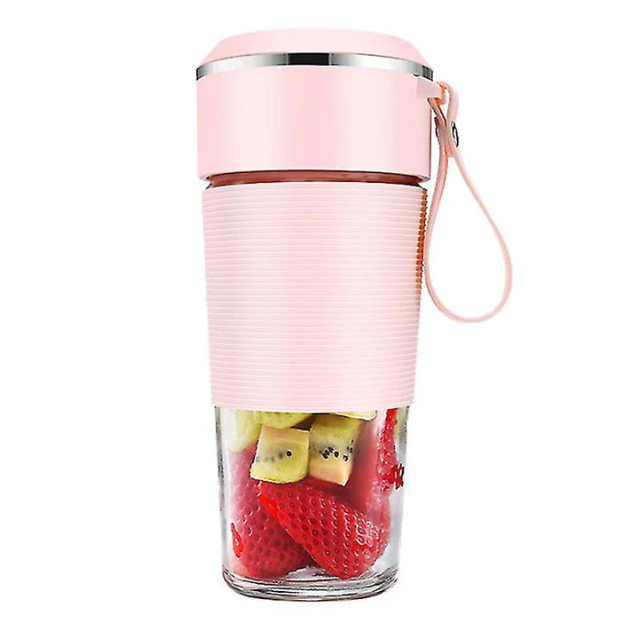 Blender portabil cu capac rezistent la scurgeri și filtru pentru o textură fină a băuturilor.
