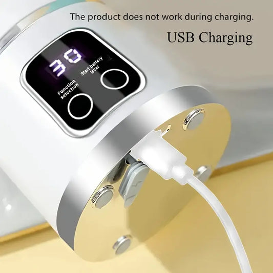 Blender fără fir cu încărcare USB, afișaj LED și capacitate de 450ml, perfect pentru stilul de viață activ