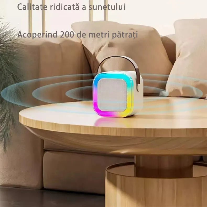 Boxa Karaoke Cu Microfoane Smart, Conectare Bluetooth, IOS/Android - Promagg.ro
