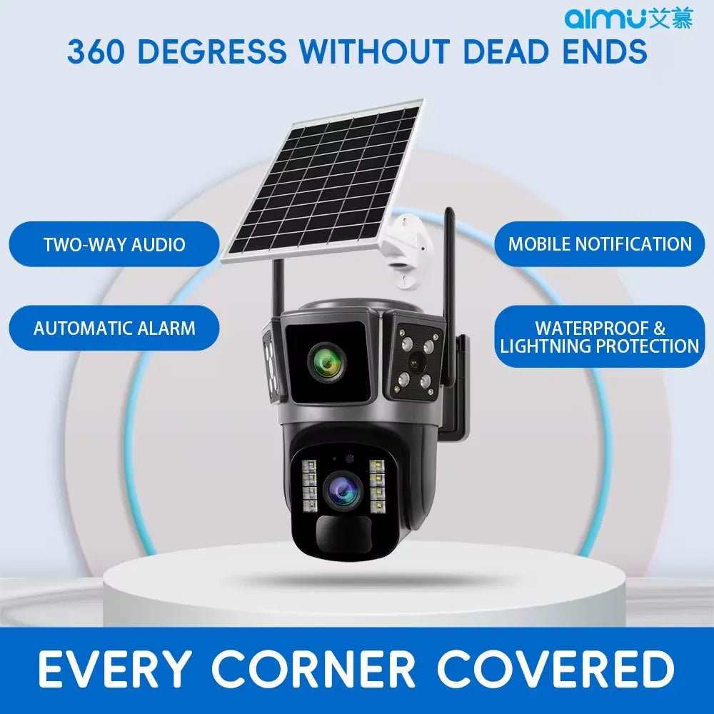 Cameră de Supraveghere Solară 6MP UltraHD – WiFi & 4G - Promagg.ro