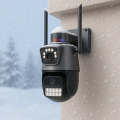 Cameră IP Dual Jortan 6MP JT-9687 PRO, 360° Panoramic, WiFi/LAN, Card microSD 32GB inclus - imagine 5