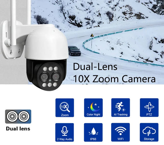 Camera IP Wireless JORTAN JT-3XM 6MP – LAN/Wireless, Rotire 355°, Card 64GB Inclus - imagine 2