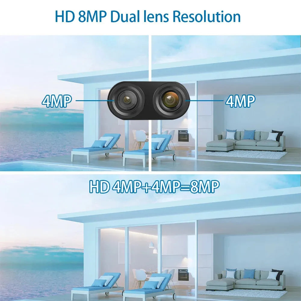 Camera IP Wireless JORTAN JT-3XM 6MP – LAN/Wireless, Rotire 355°, Card 64GB Inclus - imagine 3