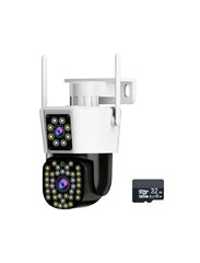 Camera de Supraveghere Dubla WiFi Jortan JT-8293QJ 6MP Full HD cu Alarma si Card 32GB