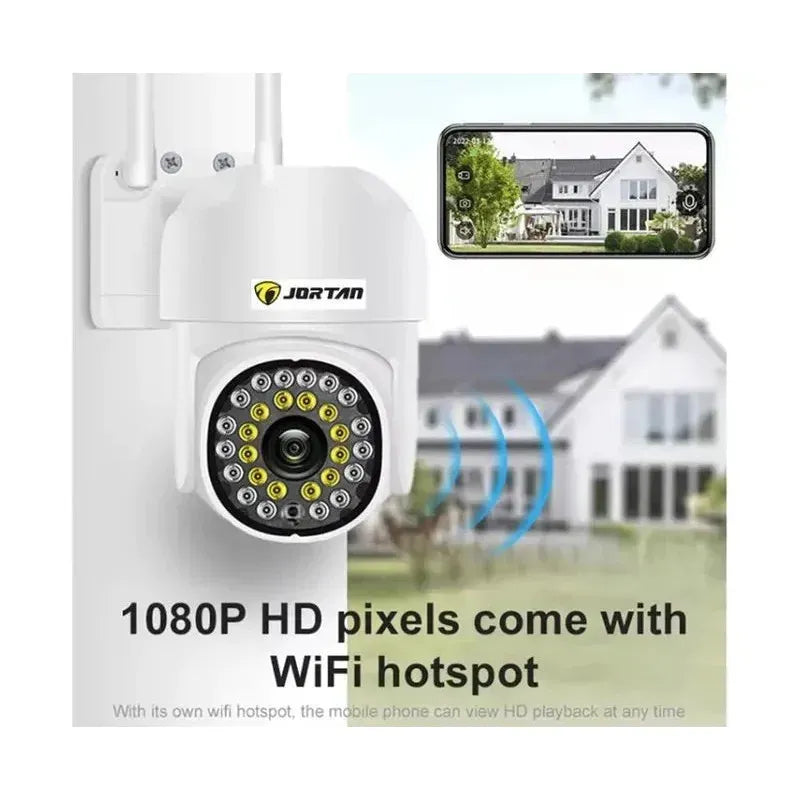 Camera de Supraveghere IP WiFi 360° Jortan JT-8161QJ, Full HD, Viziune Nocturnă, Detectare Umană