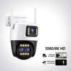 Camera de Supraveghere Tripla Jortan JT-9999 PRO, 9MP, WiFi/LAN, Night Vision, Card MicroSD 32GB