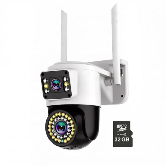 Camera Supraveghere WiFi JORTAN JT-8696QJ, 6MP, Rotire 360°, Vedere Nocturna Color