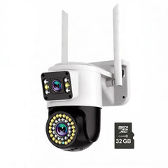 Camera Supraveghere WiFi JORTAN JT-8696QJ, 6MP, Rotire 360°, Vedere Nocturna Color