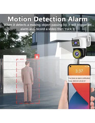 Camera Supraveghere WiFi JORTAN JT-8696QJ, 6MP, Rotire 360°, Vedere Nocturna Color - imagine 4