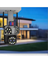 Camera Supraveghere WiFi JORTAN JT-8856, 6MP, 4 Lentile cu Zoom, Rotire 360°, Alarma, Vedere Nocturna Color, Waterproof - imagine 4