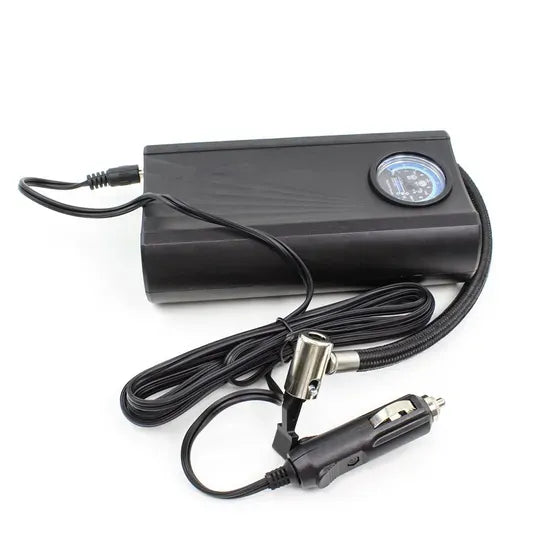 Compresor Auto Portabil Electric cu Indicator de Presiune - Pompa pentru Umflat Anvelope - imagine 2