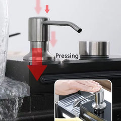 Chiuveta Multifunctionala cu 2 Cascade cu Accesorii Incluse, Afisaj Digital a Temperaturii si Robinet Cascada